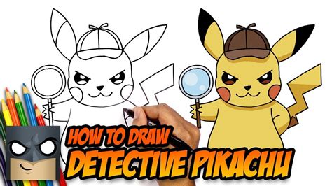How To Draw Pokemon Detective Pikachu .